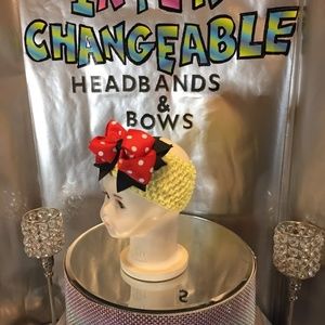 Infants and girls interchangeable headbands & bows